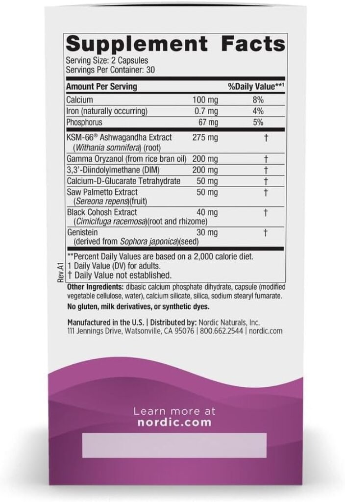 Nordic Naturals Menopause Support Calcium Dietary Supplement