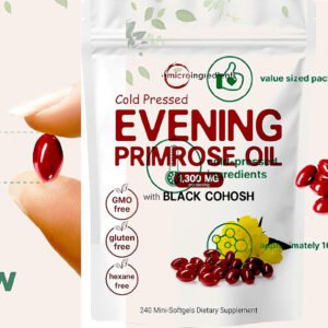 Evening Primrose Oil 1300mg Per Serving, 240 Softgels