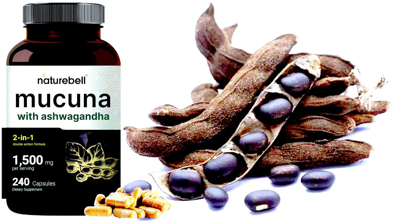 Mucuna Pruriens Capsules, Triple Strength 1500mg Per Serving