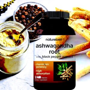 Ashwagandha Root with Black Pepper Extract - 240 Capsules