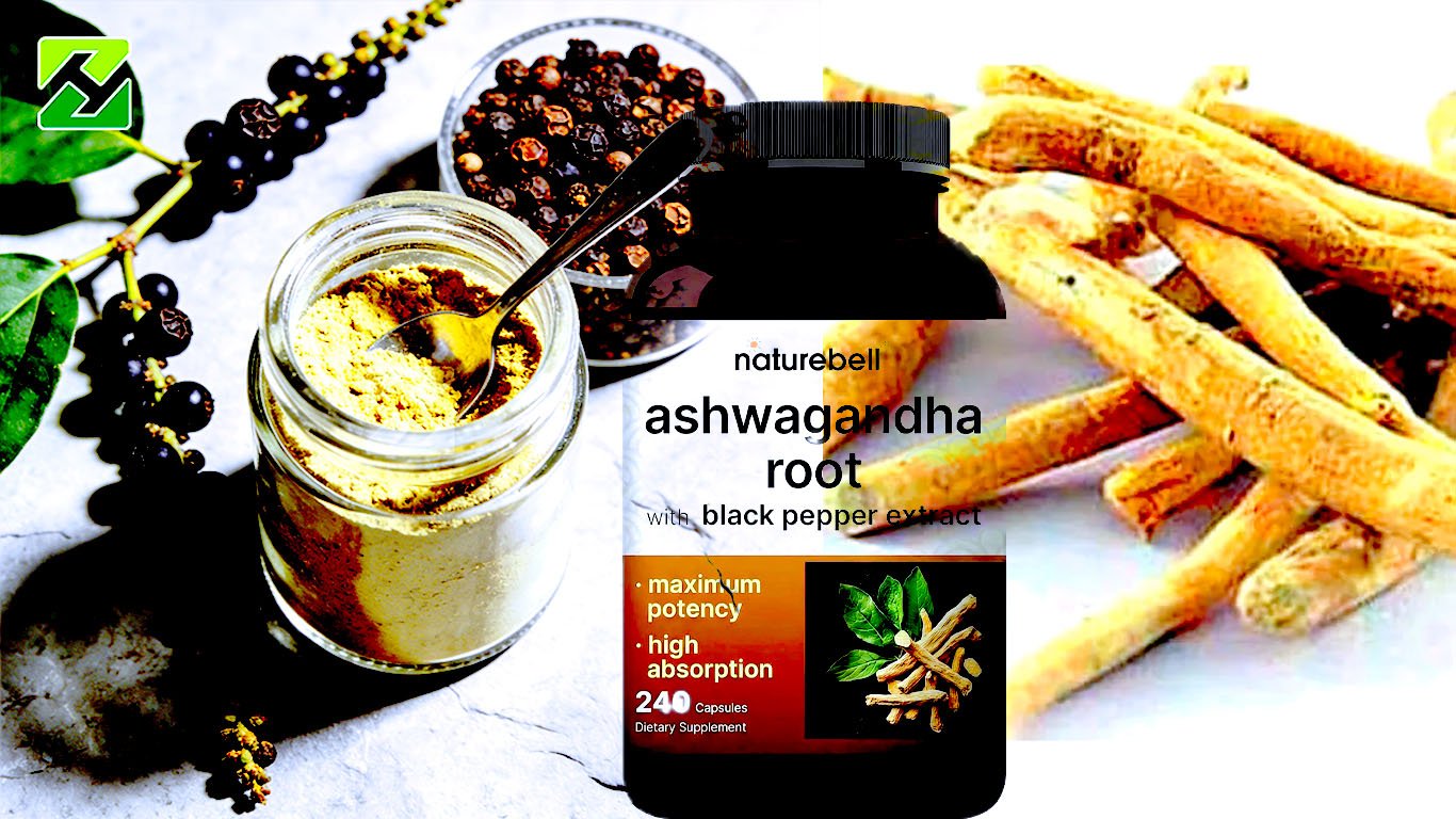 Ashwagandha Root with Black Pepper Extract - 240 Capsules