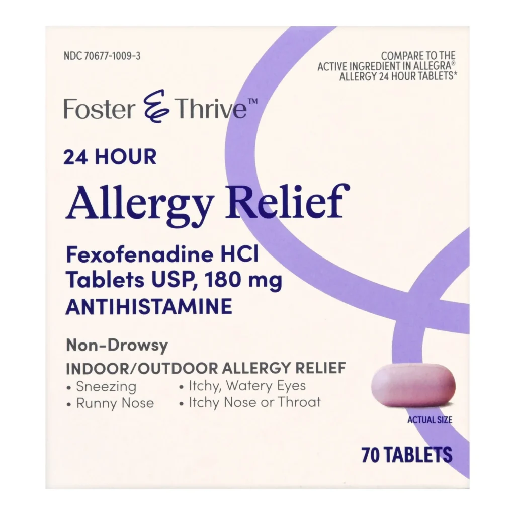 Fexofenadine HCl USP 180 mg Tablets