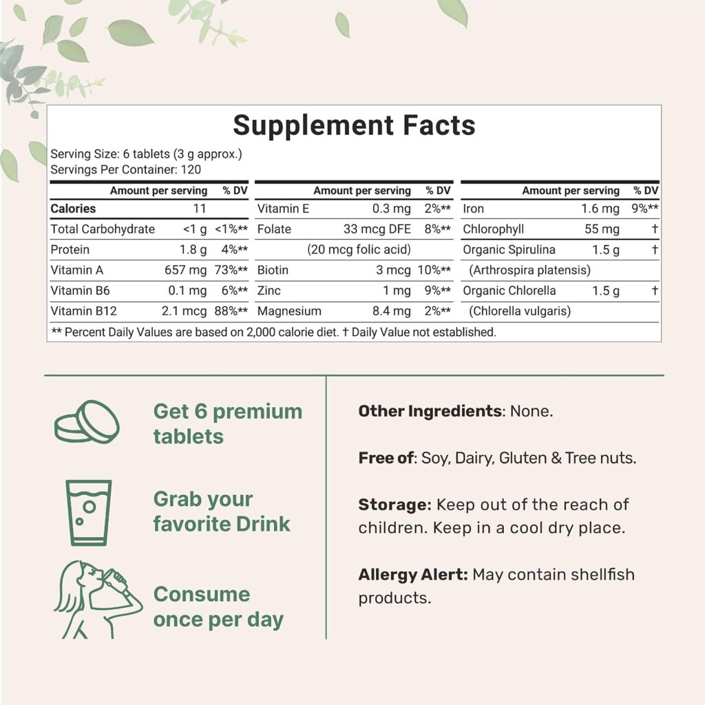 Organic Chlorella Spirulina