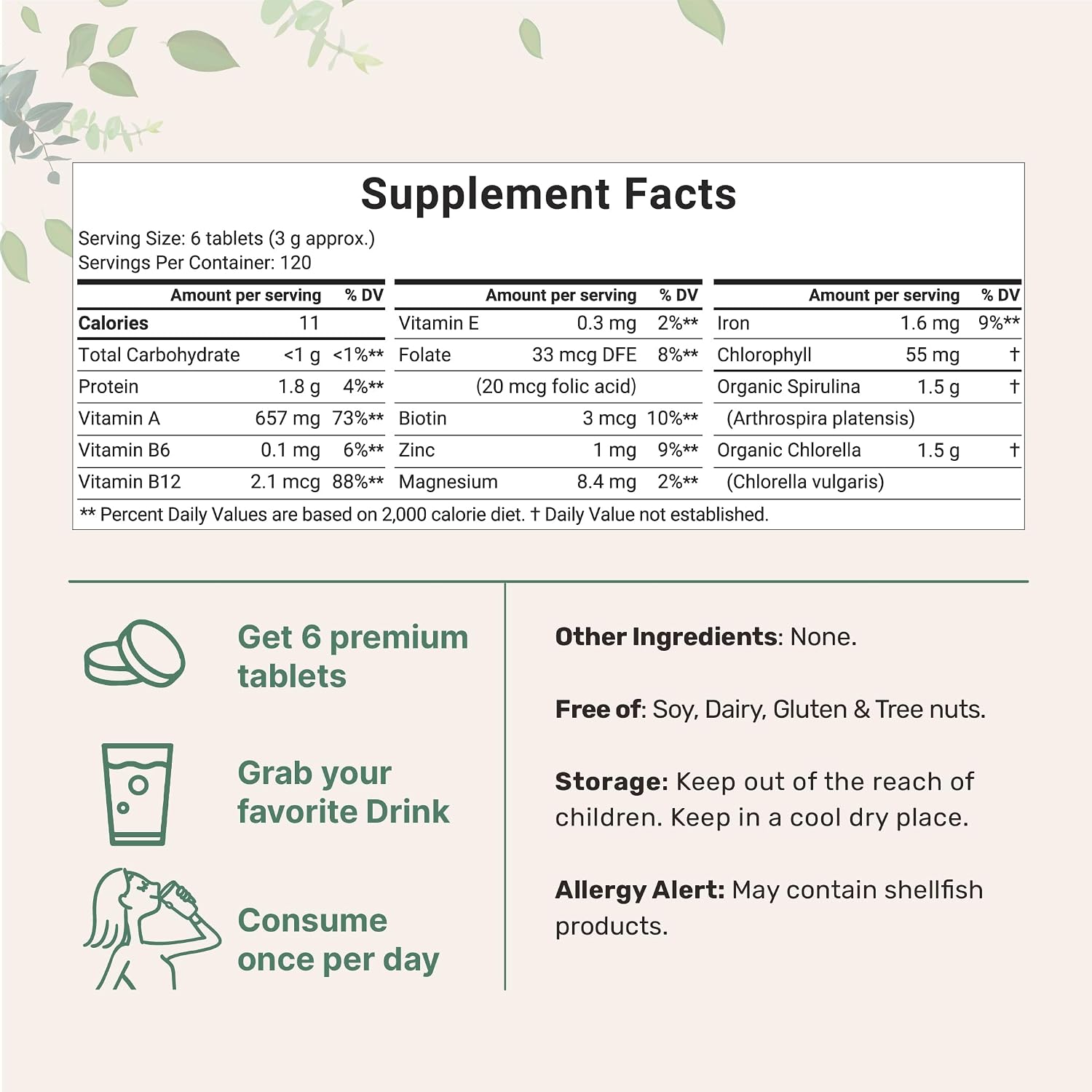 Organic Chlorella Spirulina