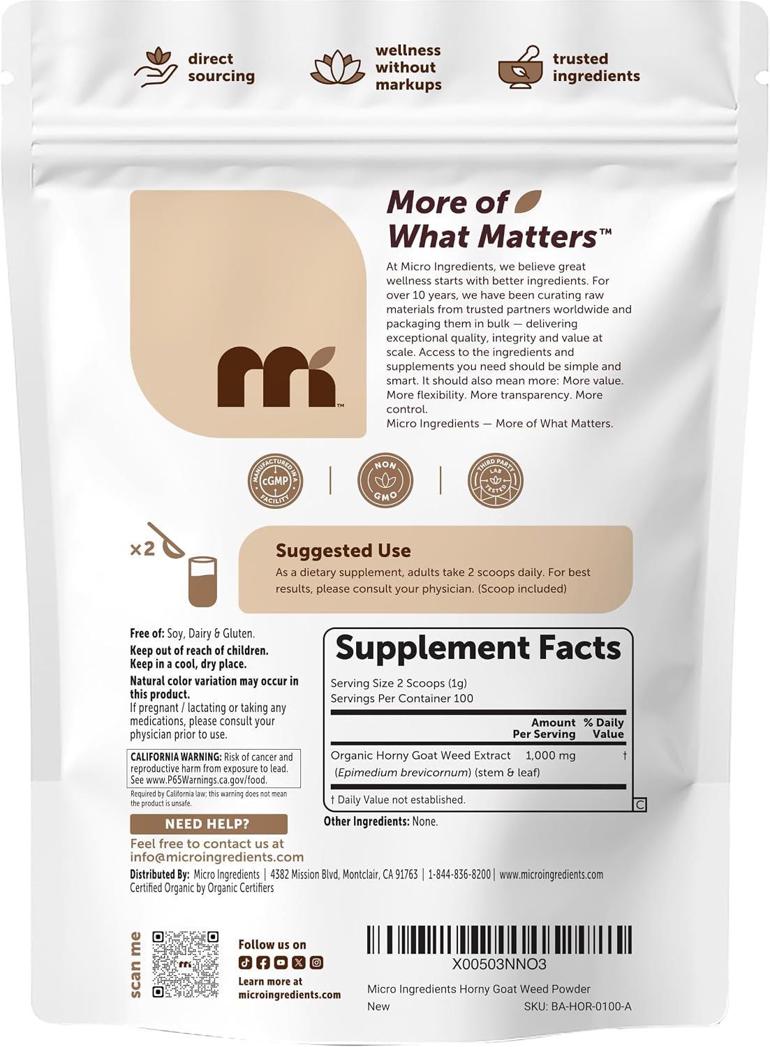 Organic Horny Goat Weed Powder - Image 6
