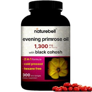 Evening Primrose Oil with Black Cohosh, 1,300mg Per Serving