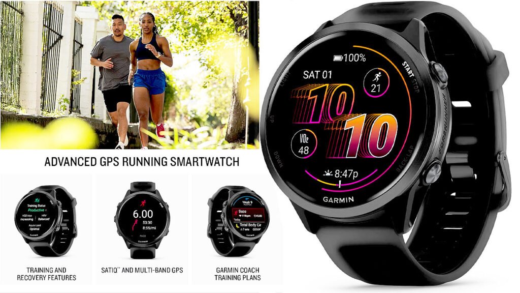 Garmin Forerunner® 570, 47mm, Aluminum, Black