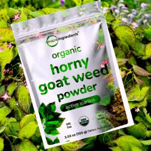Organic Horny Goat Weed Powder for Men and Women, 100 g
