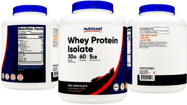 Nutricost Whey Protein Isolate Powder (Milk Chocolate) 5LBS