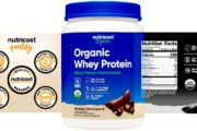 Nutricost Organic Whey Protein Concentrate Powder (Double Chocolate) 1LB