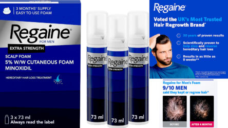 Regaine For Men Hair Regrowth Foam 3 x 73ml