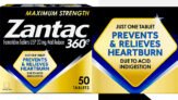 Zantac 360° Acid Reducer Maximum Strength Tablets (Bottle of 50)